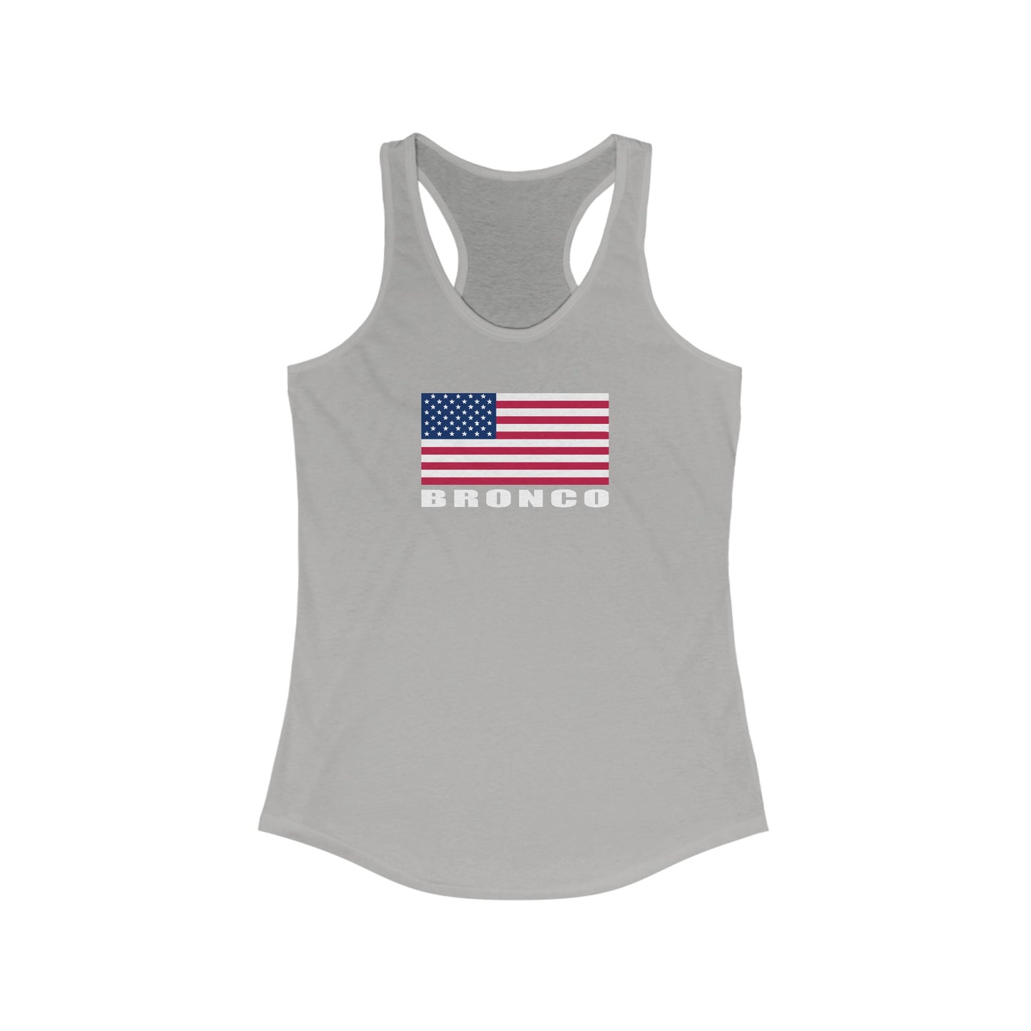 Ford Bronco Womens Tank Top American Flag