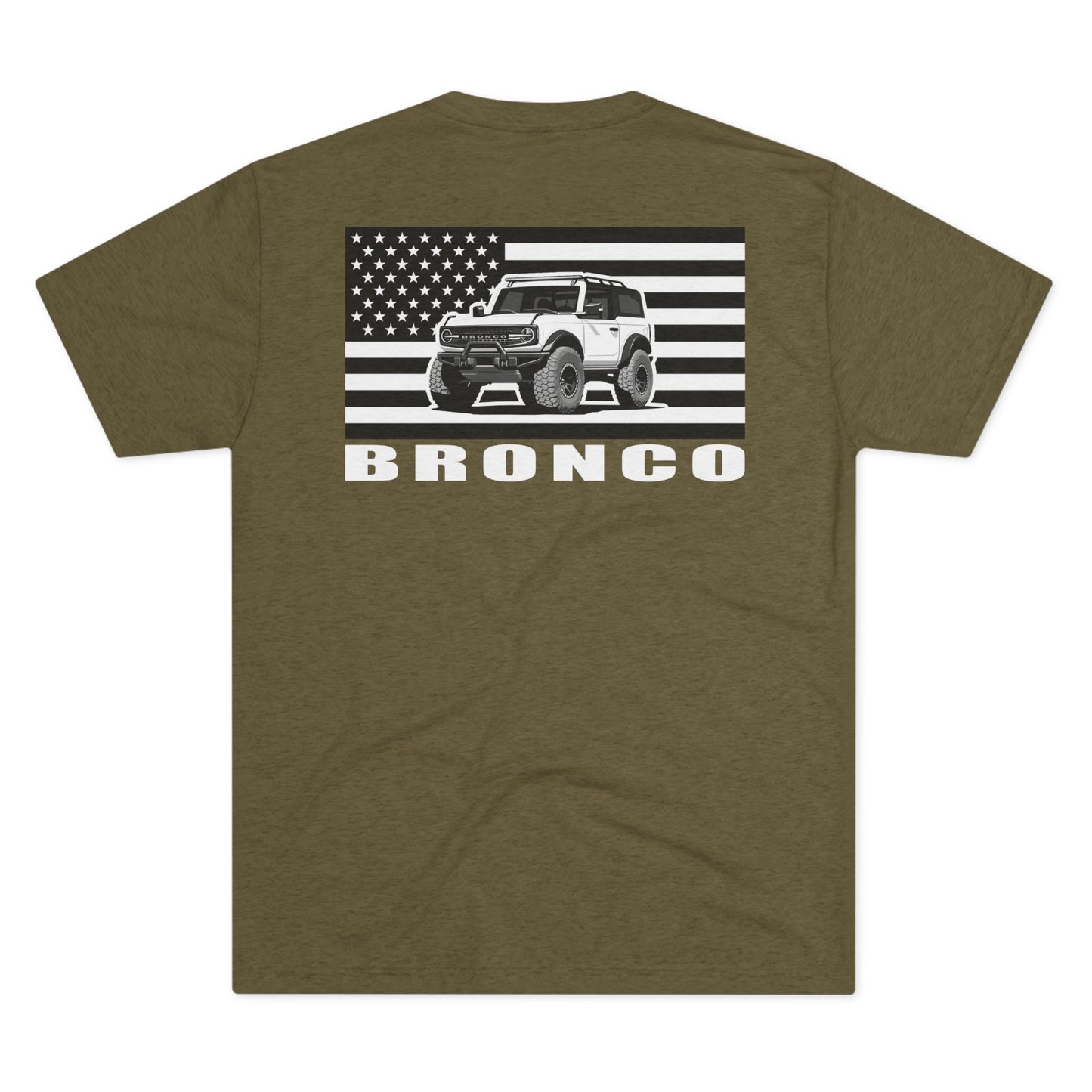 Ford Bronco Shirt American Flag Short Sleeve